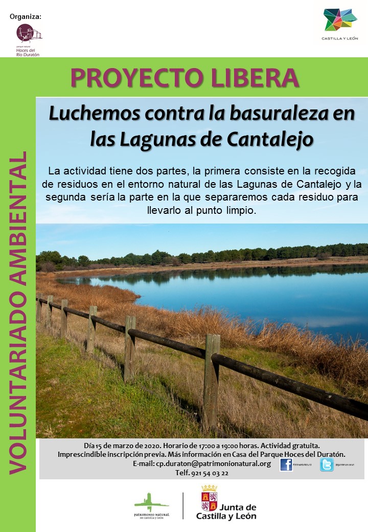 CARTEL VOLUNTARIADO LIBERA LAGUNAS DE CANTALEJO