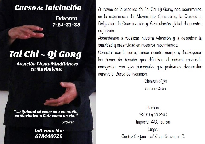 202002 7 14 21 28 Curso Iniciacion Taichi cartel