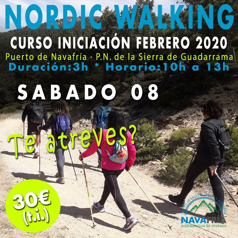 Centro esquí nórdico de Navafría. Nordic Walking