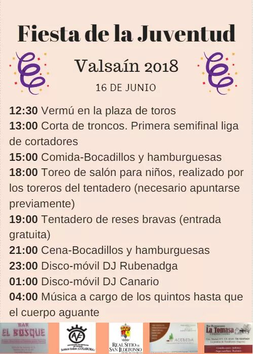 fiesta juventud valsain