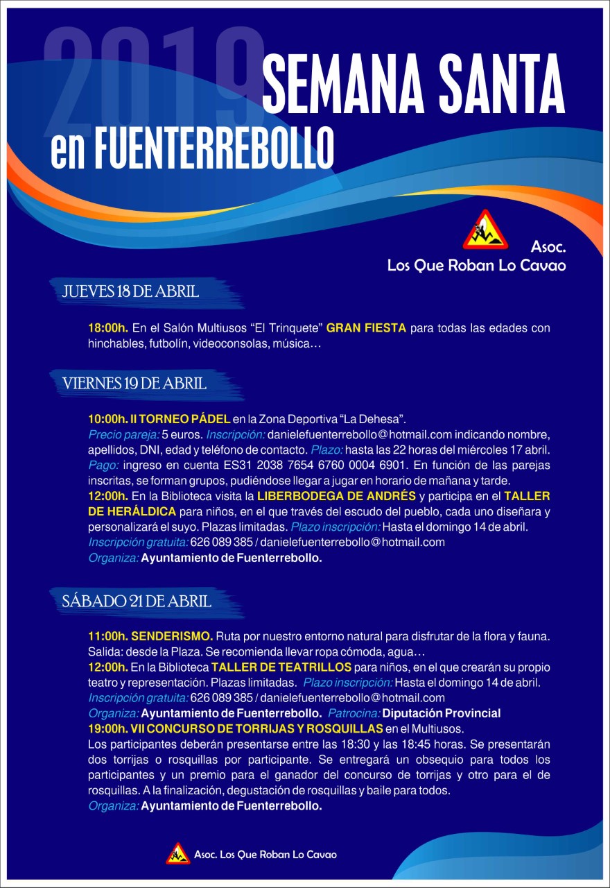 Cartel Semana Santa fuenterrebollo